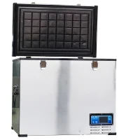 HOMCOM 12V/24V Portable Car Freezer Refrigerator Mini Fridge Cooler - 45 Liter(m-4)