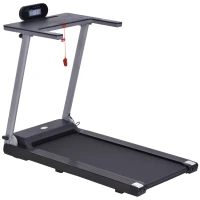 Soozier Foldable Electric Motorized Treadmill Running Machine with 12 Pre-Set Programs 7.5 MPH Max Speed LCD Display for Home Use - Black(m-1)