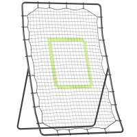 Soozier 4 x 5.7ft Volleyball Rebounder Net with Strike Zone, Baseball Lacrosse Training Net for Pitching and Fielding(m-12)