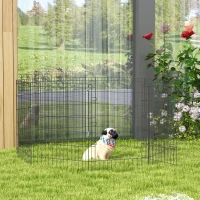 PawHut 36inch Foldable Metal Exercise Pet Playpen Yard Dog Puppy Kennel Cage 8 Panel(m-8)