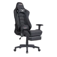 Ficmax Ergonomic  Racing Style Gaming Chair  High-Back Computer  PC Swivel  Seat with Massage Lumbar  Support and Headrest Pillow -Black(m-1)