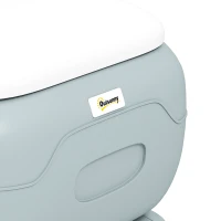 Outsunny Porta Potty, 5.8 Gallon Portable Toilet with Level Indicator and Anti-Leak Pump for Camping, Boating, Hiking, Travel, RV(m-9)