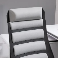Vinsetto High Back Ergonomic Home Office Desk Chair with Spandex Fabric, Computer Task Chair with Ladder Back, Thick Padding and 360 Swivel Wheels, Grey(m-12)