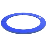 HOMCOM Φ10ft Trampoline Replacement Safety Pad Trampoline Pad Waterproof Spring Cover Blue(m-9)