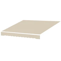 Outsunny Retractable Awning Fabric Replacement for 9' x 8' Outdoor Sunshade Canopy Awning, UV Protection Cover, Beige(m-2)