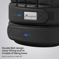 Soozier 22lbs Weighted Vest, Adjustable Running Weight Vest with 38 Weight Bags, Black(m-6)