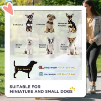 PawHut 4 Wheels Pet Stroller, 3 in 1 Dog Cat Travel Folding Carrier, for Small Dogs, Detachable, w/ Brake, Canopy, Basket, Storage Bag - Yellow(m-4)