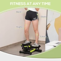 Soozier Mini Stepper for Exercise with Comfortable Shock Absorption, Mini Stair Stepper with Wide and Stable Base, Portable Home Workout Equipment, 220lbs Weight Capacity(m-13)