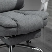 Vinsetto Home Office Chair Computer Chair with Retractable Footrest Adjustable Height Reclining Function Dark Gray(m-20)