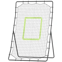 Soozier 4 x 5.7ft Volleyball Rebounder Net with Strike Zone, Baseball Lacrosse Training Net for Pitching and Fielding(m-2)