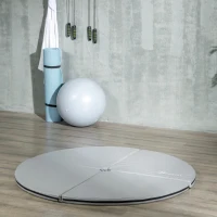 Soozier Pole Dance Mat, 2"T x 5'W Folding Pole Crash Mat for Home, Lightweight and Foldable, Gray(m-10)