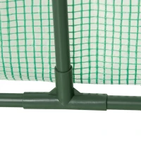 Outsunny Portable Mini Greenhouse, Tunnel Growing Tent with 5 Mesh Windows and Steel Frame, 7' x 3' x 2', Green(m-10)