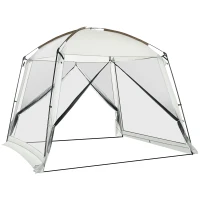 Outsunny 10' x 10' Screen House Room, UV50+ Screen Tent with 2 Doors and Carry Bag, Easy Setup, for Patios Outdoor Camping Activities(m-11)
