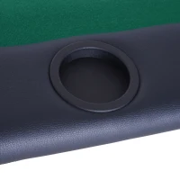 Soozier 72" 8 Player Octagon Poker Table Set with 8 Steel Cup Holders, a Classic Design, & Easy Folding for Storage(m-8)