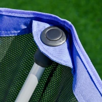 Soozier Portable Disc Golf Basket Target with 12-Chain, Easy Carry Bag, Dark Blue(m-8)