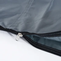 Outsunny Parasol Cover, Patio Cantilever Cover, Banana Umbrella Cover with Zipper, Grey(m-12)