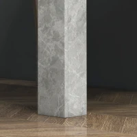 HOMCOM Square Dining Table, Modern Dining Room Table with Faux Cement Effect, Space Saving Small Kitchen Table, Cement Grey(m-7)