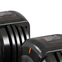 Soozier 5-25 lbs Adjustable Dumbbell Set of 2, 5-in-1 Dumbbell Weights with Quick-Dial System, Non-Slip Grip, Storage Tray(m-10)