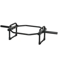 Soozier Trap Bar, Olympic Deadlifting Bar, 2" Hex Barbell Bar for Deadlifts and Shrugs, 660 lbs Capacity, Black(m-2)