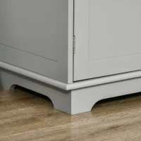 HOMCOM Modern Sideboard, Buffet Cabinet with Storage Cabinets, Drawers and Adjustable Shelves for Living Room, Grey(m-10)