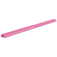 Soozier 7.7ft Folding Balance Beam, Gymnastics Equipment with Anti-Slip Bottom for Kids Home Training, Red(m-2)