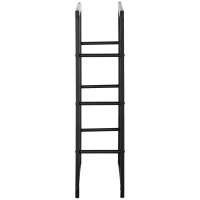 HOMCOM 23.6" x 9.8" x 39.4" Firewood Rack Outdoor, Log Holder Fireplace Storage Rack with Handles and 220 lbs. Weight Capacity, Black(m-9)