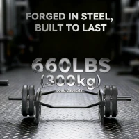 Soozier Trap Bar, Olympic Deadlifting Bar, 2" Hex Barbell Bar for Deadlifts and Shrugs, 660 lbs Capacity, Black(m-4)