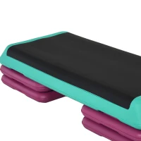 Soozier 4"/6"/8" Aerobic Stepper Exercise with Non-Slip Top for Home, Office, Indoor, Outdoor, Multicolour(m-11)