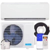 HOMCOM 23000 BTU Mini Split Air Conditioner, 22 SEER2 230V Wifi Enabled Inverter AC Unit & Heat Pump Cools up to 1500 Sq. Ft(m-2)