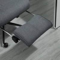 Vinsetto Office Recliner Chair Executive High Back Office Chair with Footrest, Grey(m-10)