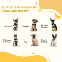 PawHut 3-Panel Foldable Dog Gate with Feet for Medium Dogs and Below, Black(m-4)