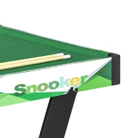 Soozier 41" Mini Pool Table Set Folding Billiard Table with 2 Cues, 16 Balls, Chalk, Triangle, Brush, Green(m-11)