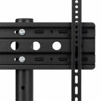 HOMCOM Rolling TV Stand for 32-75 Inch Screens, Mobile TV Stand with Tilt, Height Adjustable, Locking Wheels, Black(m-10)