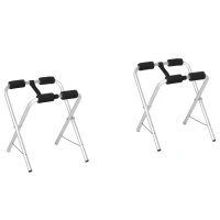Soozier 2 Pieces Universal Kayak Storage Stand & Rack for Cleaning, Storing, & Maintenance with Aluminum Frame & Folding Design(m-2)