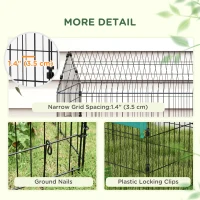 PawHut 73" Small Animal Cage with Roof, Indoor/Outdoor Use,  for Chicken, Rabbits, Chinchillas, Green(m-7)