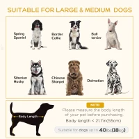 PawHut Rattan Pet Sofa for Large & Medium Dogs, Indoor & Outdoor Raised Wicker Dog Bed, Cat Couch, with Soft Washable Cushion, Light grey(m-7)