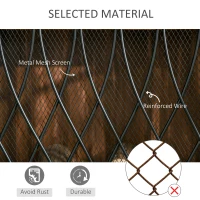 HOMCOM 3-Panel Metal Mesh Fireplace Screen, Decorative Fire Spark Guard Cover, 49.5" x 31.5"for Living Room Home Decor, Black(m-6)