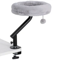 PawHut Cat Desk Bed 360° Rotatable Adjustable Height for Home Office Work Window(m-2)