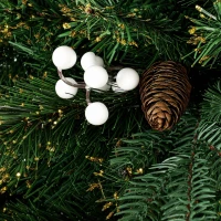 HOMCOM 6ft Christmas Tree with 716 Branch Tips, Easy-Assembly Hinged Design, Artificial Fir Xmas Tree for Home Office Holiday(m-10)