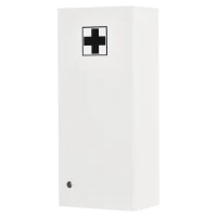 kleankin Wall Mount Medicine Cabinet, 5-tier Lockable Bathroom Cabinet with 2 Keys and Adjustable Shelves, White(m-9)