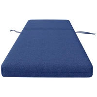 Outsunny 2-Piece Back and Seat Cushion Pillows Replacement, Patio Chair Cushions Set with Ties for Indoor Outdoor, Blue(m-7)