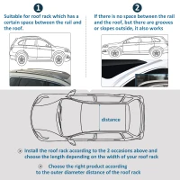 Outsunny 2pc Roof Rack Car Roof Top Lockable Aluminum Cross Bars Adjustable Baggage Luggage Carrier, Silver (53")(m-4)