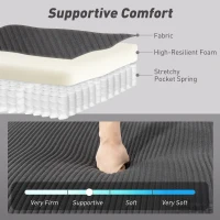 HOMCOM Convertible Sofa Bed, Corduroy U-Shaped Sleeper Sofa Couch with Storage Chaise, Pillows, Spring, Futon Couch, Grey(m-7)