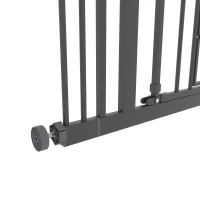 PawHut 41" Easy Open Indoor Dog Gates for Doorways, House, Stair - Black(m-10)