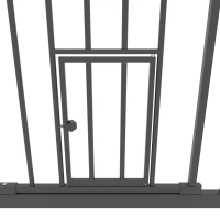 PawHut 41" Easy Open Indoor Dog Gates for Doorways, House, Stair - Black(m-12)