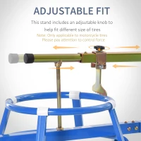 DURHAND Motorcycle Tire Changing Stand Durable Steel Machine with Adjustable Bead Popper and Leverage Handle for 16" - 24" Multi Size(m-5)