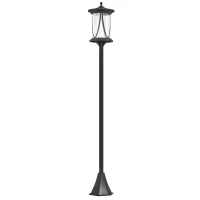 Outsunny 50" Solar Post Light, Cool White LED Outdoor Lamp, Waterproof IP44 for Patio, Garden, Backyard, Pathway(m-2)