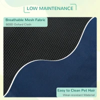 PawHut Elevated Dog Bed, Raised Dog Cot for M Sized Dogs, Indoor & Outdoor, 30" x 24" x 7", Blue(m-5)
