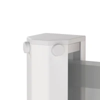 PawHut Retractable Pet Safety Barrier Gate, Flexible and Extensible for Stairways Doorways Hallways, Grey(m-10)