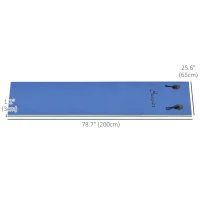 Soozier 6.5' x 2' Roll-Up Pool Float Pad Water Floating Mat for Lake, Ocean, Pool Playing, Relaxing & Recreation, Blue(m-3)